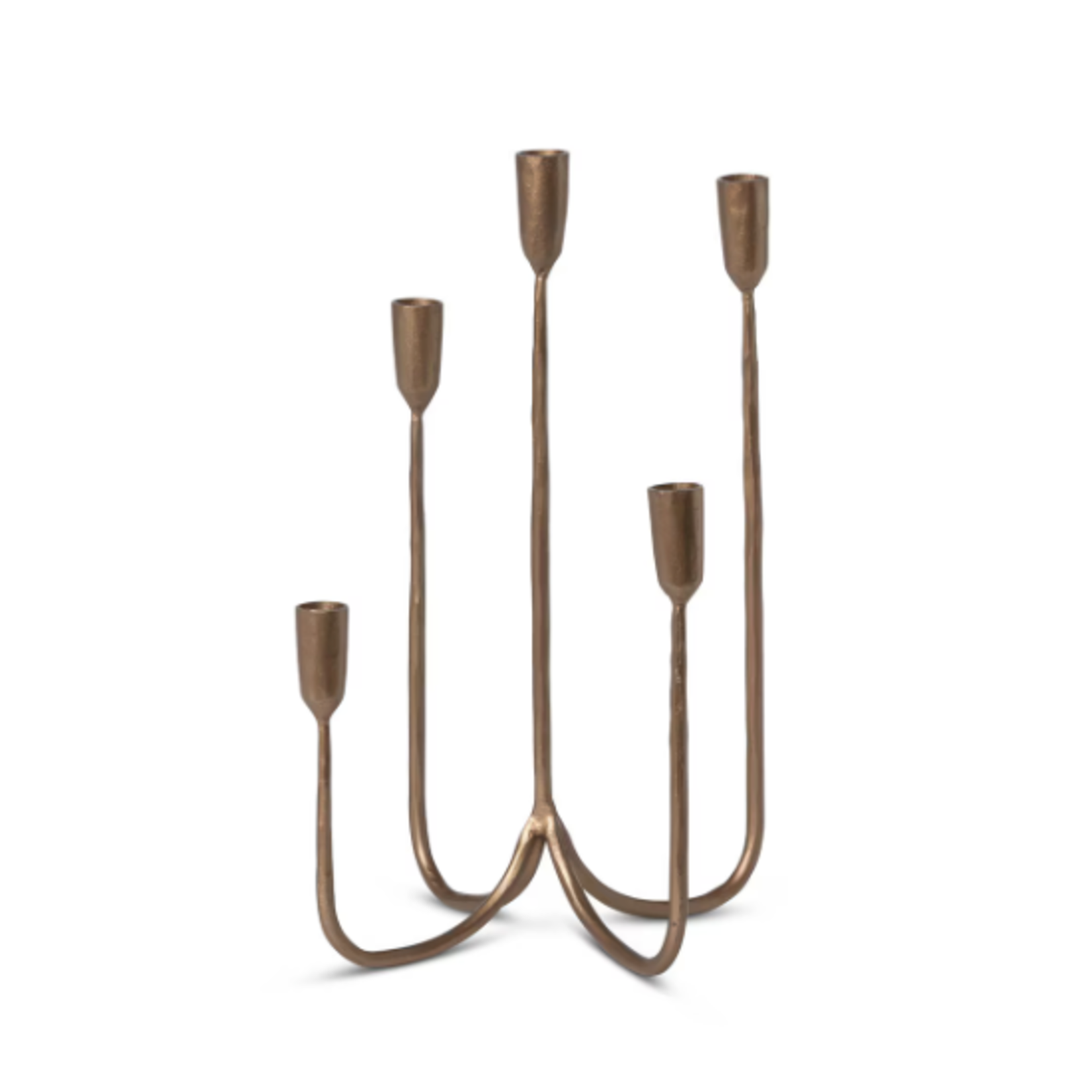 Outside The Box 17" Forged 100% Iron 5 Candle Candelabra