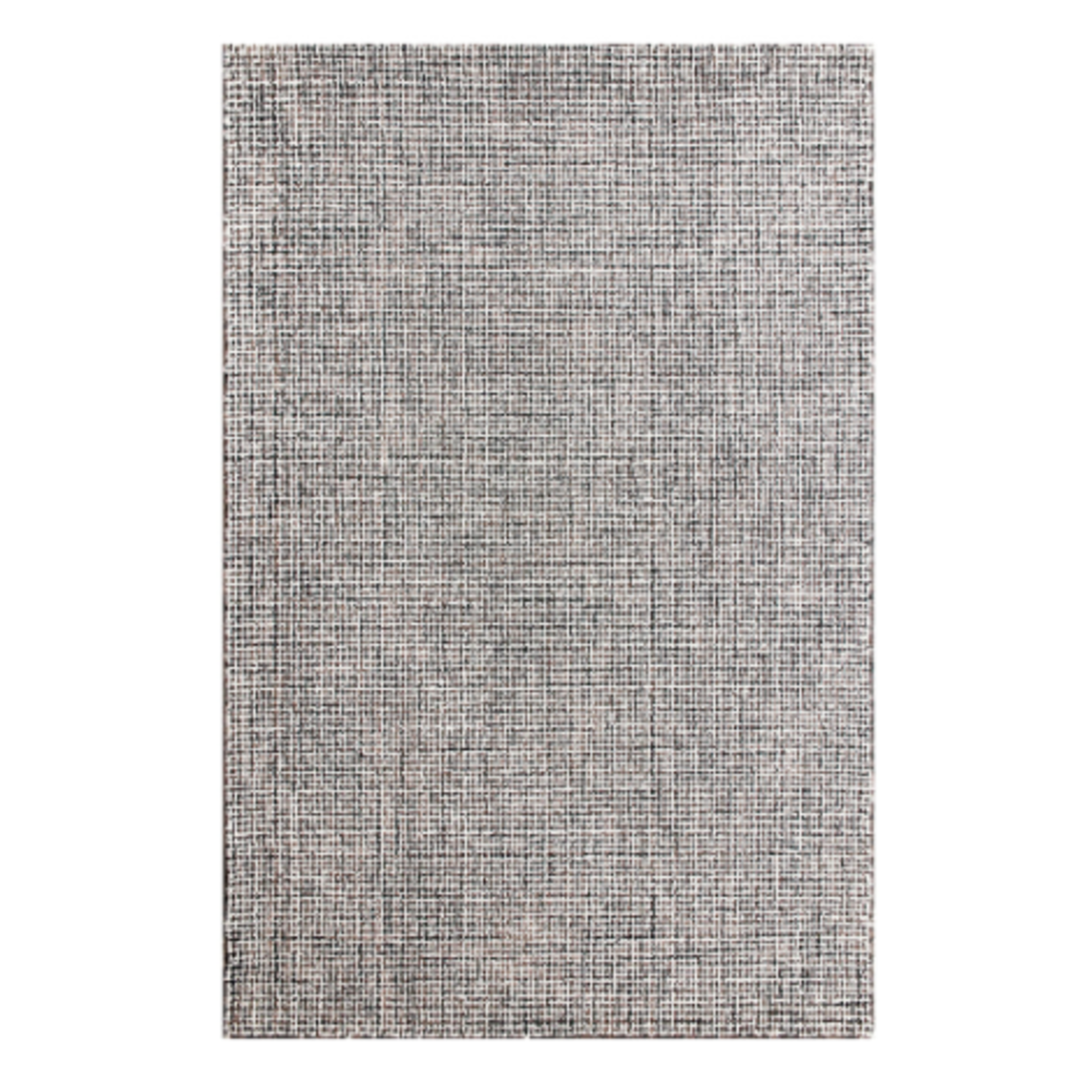 Outside The Box 9' x 12' Criss Cross 100% Wool Area Rug In Gray - 81297