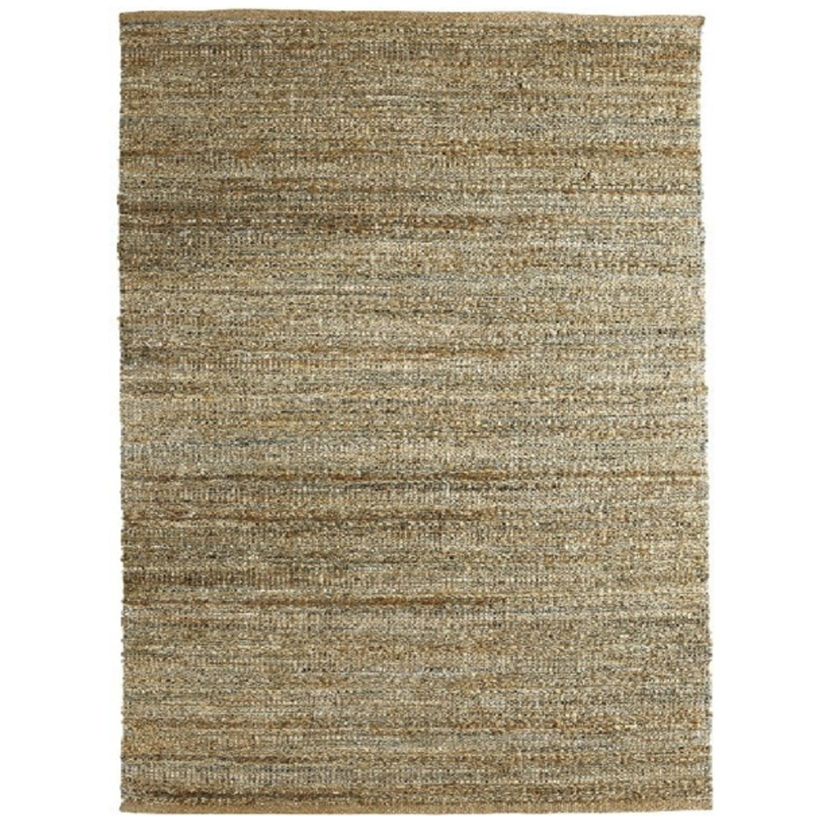 Outside The Box 9' x 12' Natural Fiber Hand Woven Jute / Rayon Blend Rug In Spa Blue - 03337