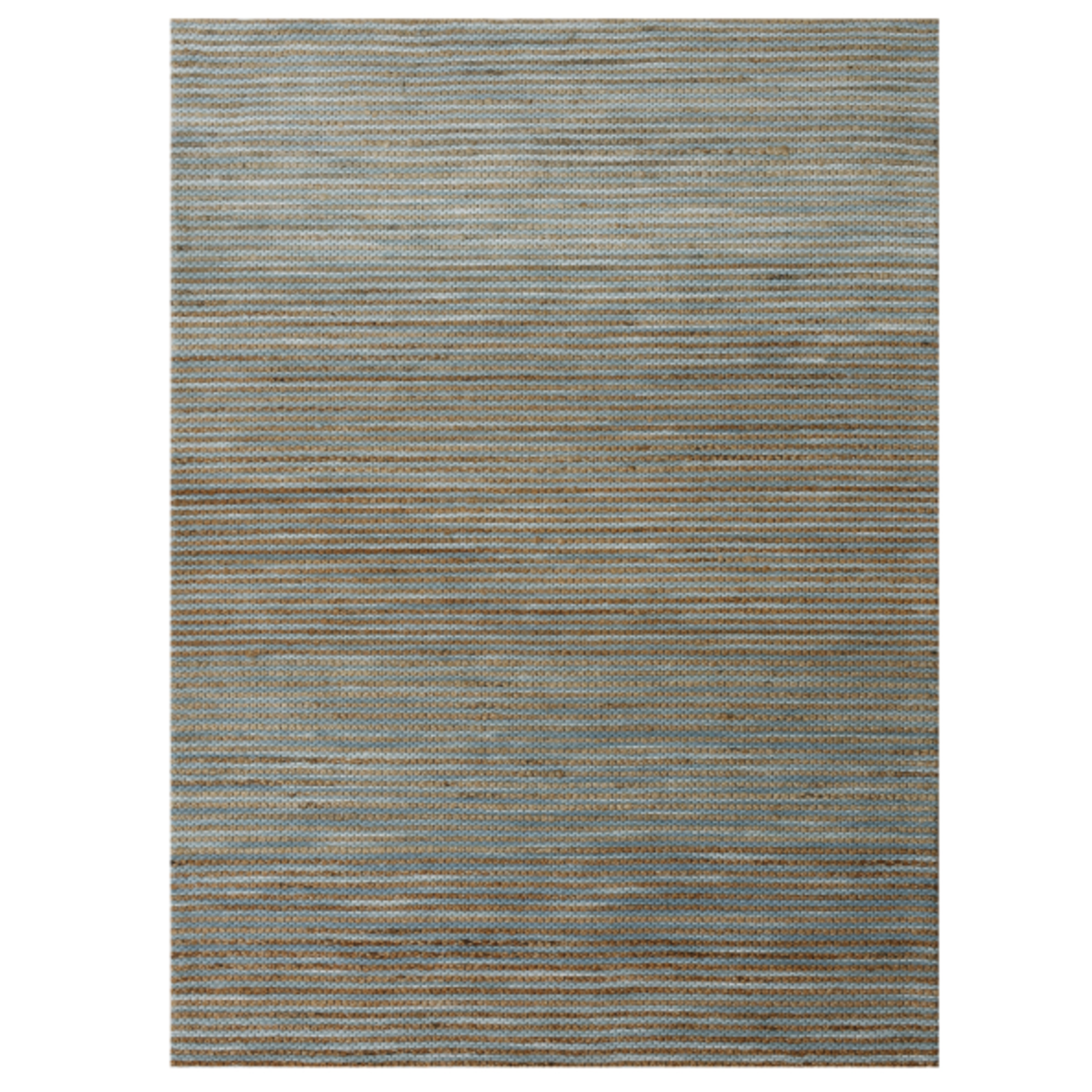 Outside The Box 9' x 12' Rondane Hand Woven Jute Blend Area Rug In Turquoise - 03425