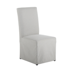 Outside The Box Taupe Slipcovered Side Dining Chair