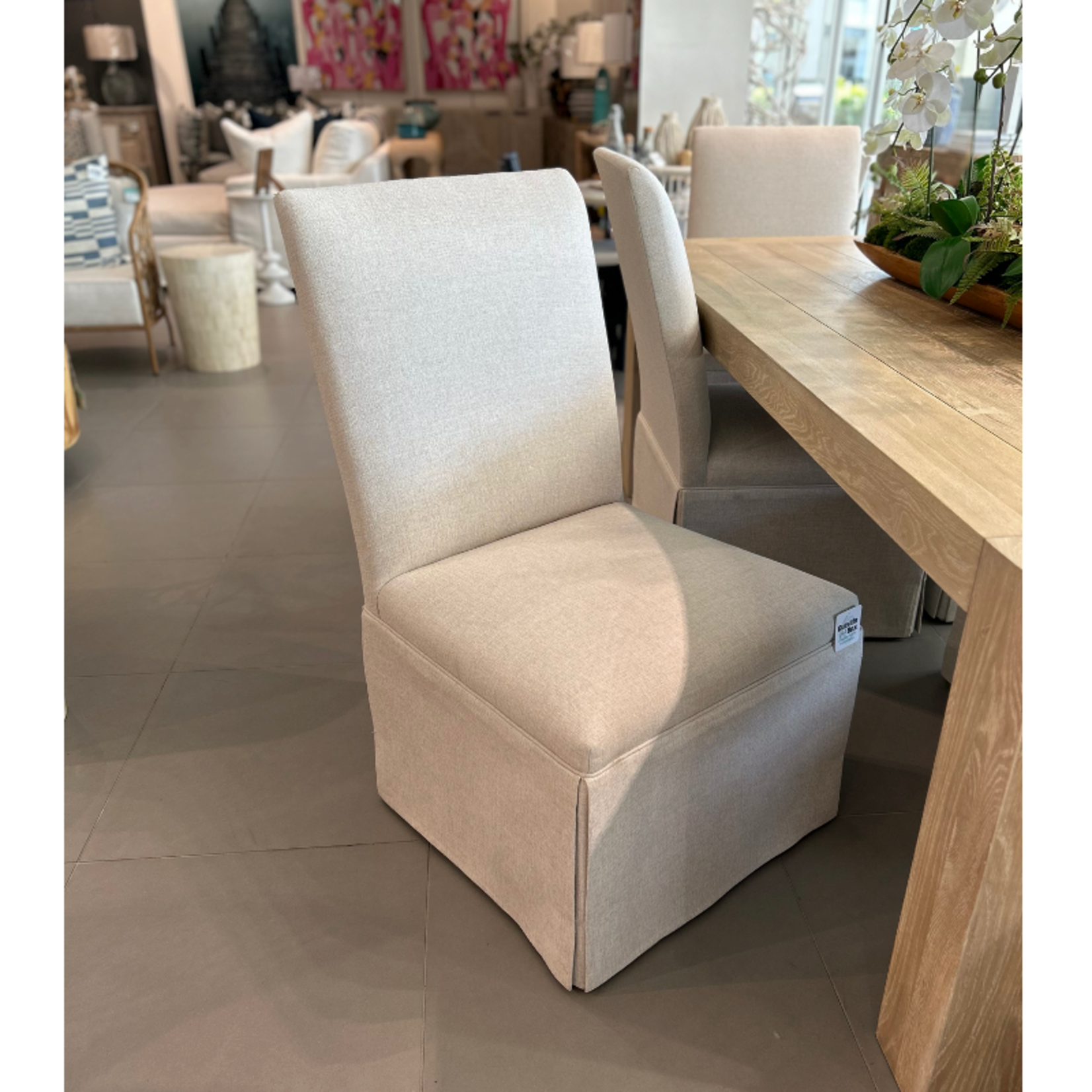 Outside The Box Parsons Elevation Champagne Revolution Performance Fabric Side Dining Chair - 681
