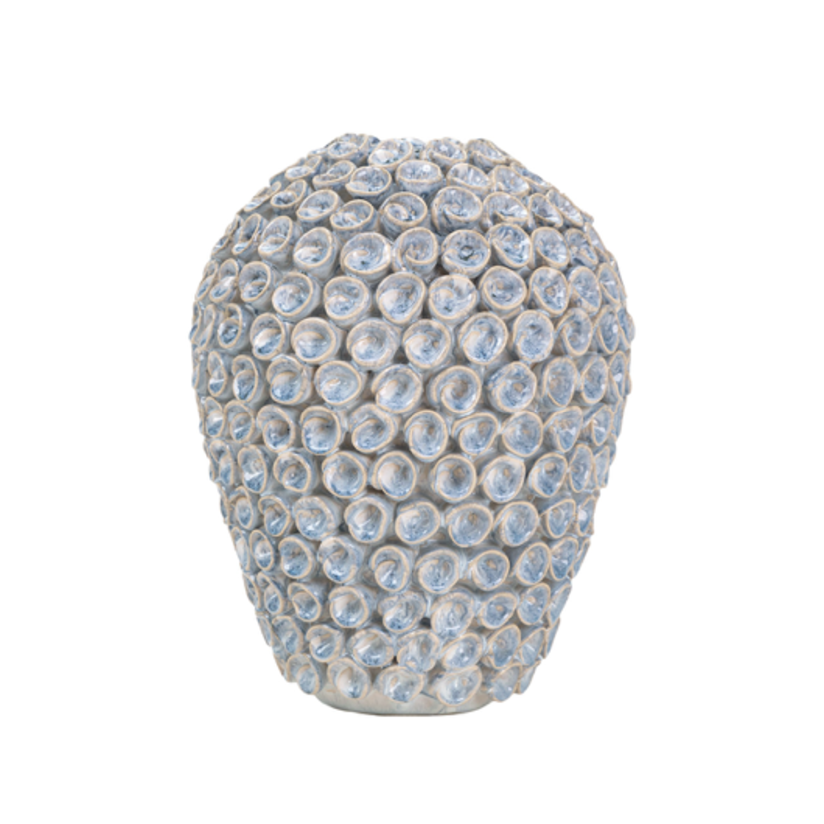 Outside The Box 11" Elison Blue Stoneware Vase