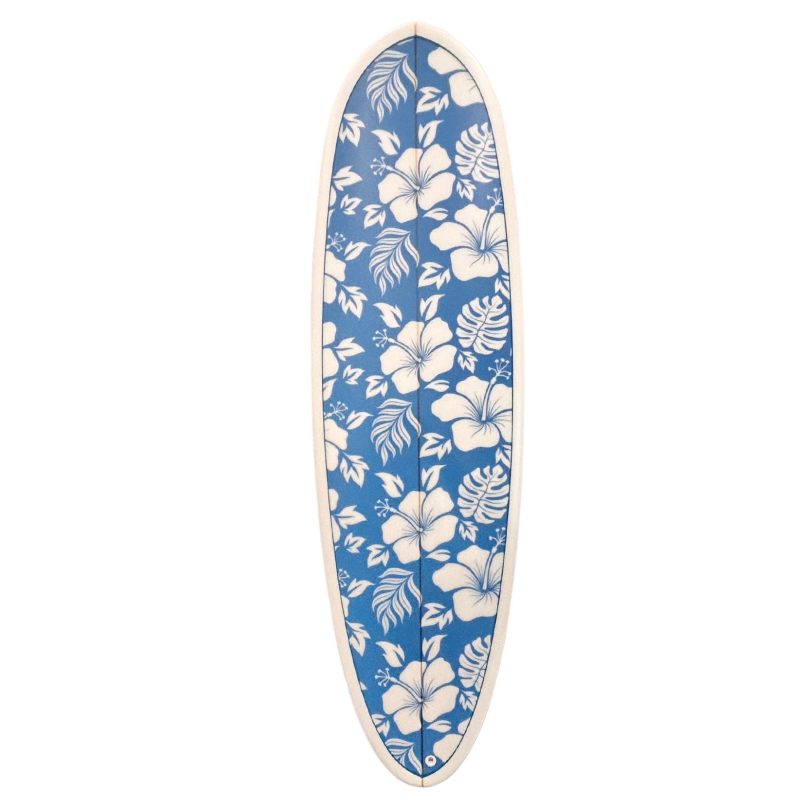 Outside The Box 72" Island Bloom Blue Tropical Custom Made Surfboard