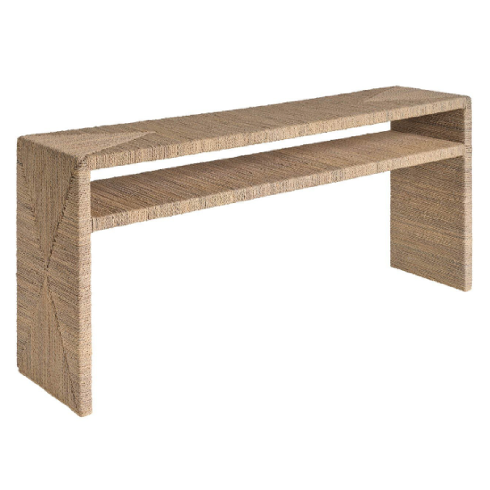 Outside The Box 66x16x32 Abaca Natural  Wrapped Console