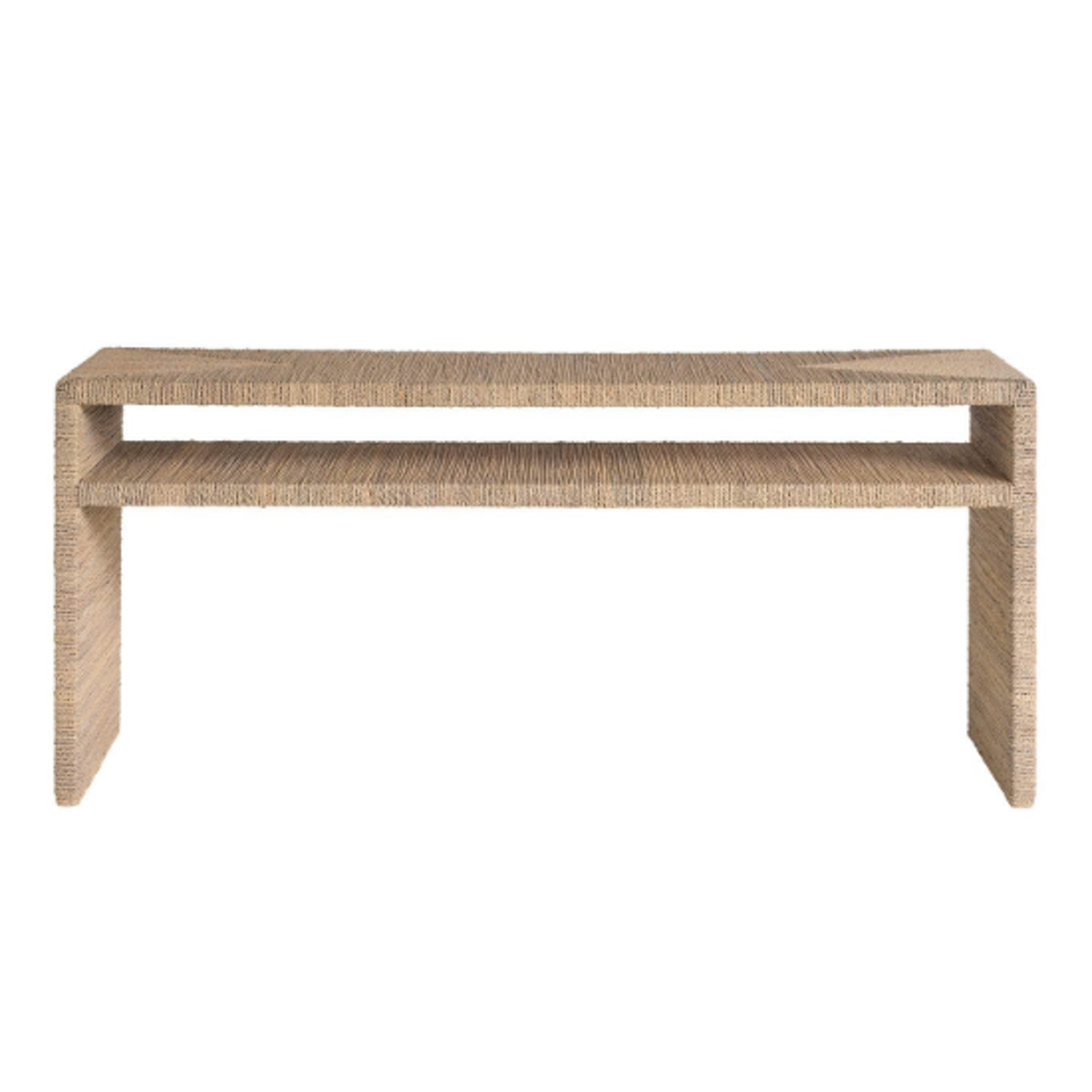 Outside The Box 66x16x32 Abaca Natural  Wrapped Console