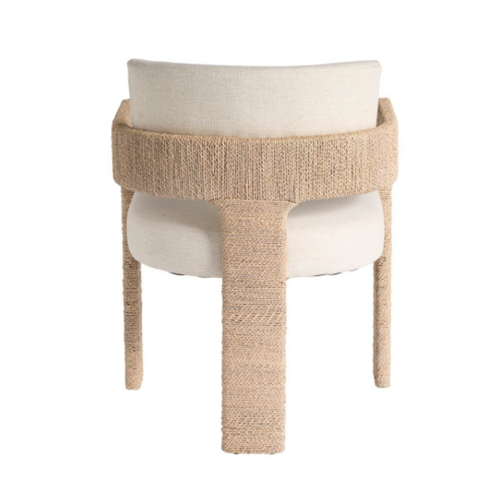 Outside The Box Abaca Natural Wrapped Arm Dining Chair