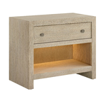 Outside The Box 34x18x28 Dockside Oasis Warm Natural Oak 1 Drawer Nightstand