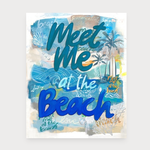 Outside The Box 50x40 'Meet Me At The Beach" Framed Art