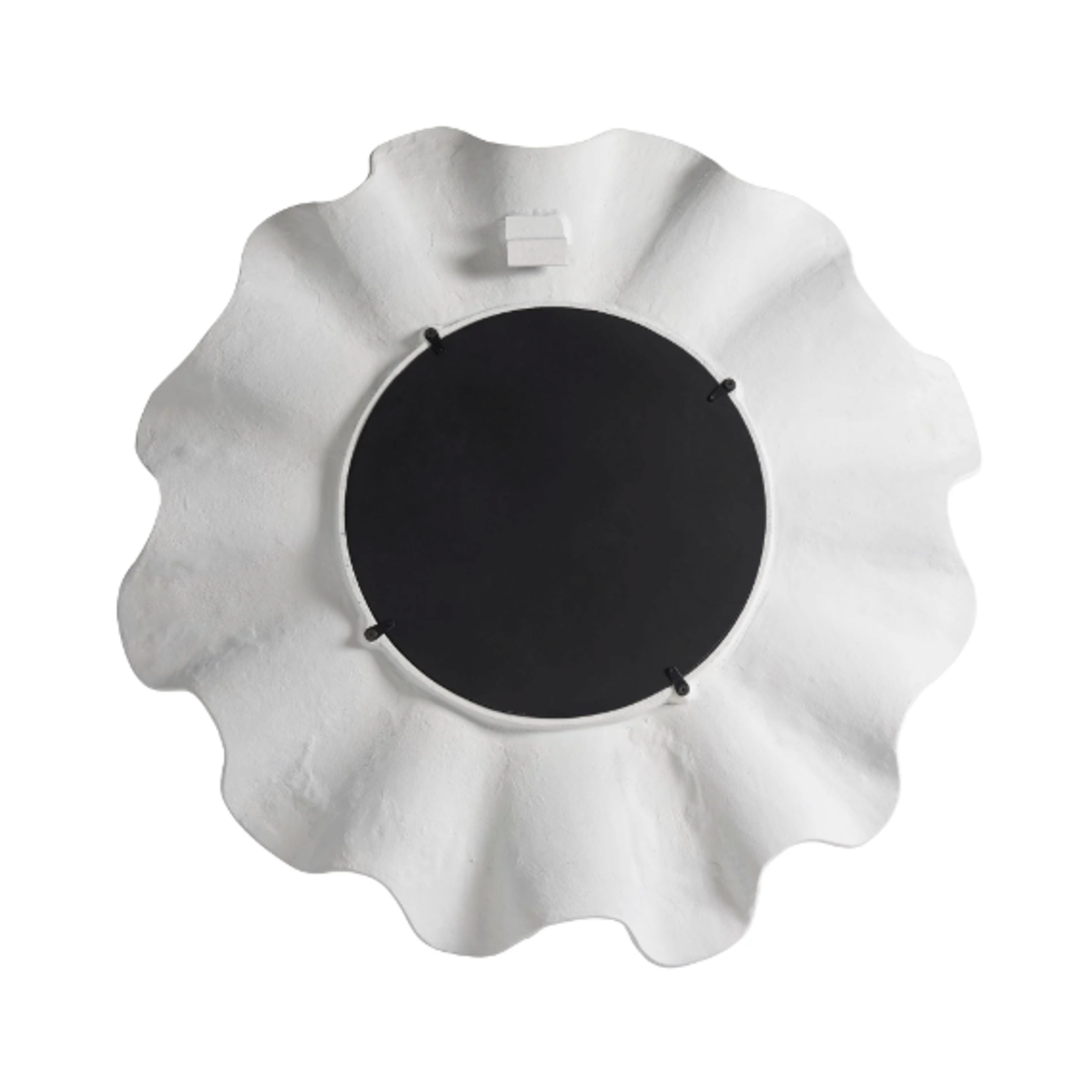 Outside The Box 41" Scallop White Cast Aluminum Mirror