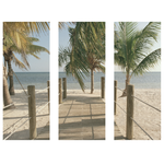 Outside The Box 67x50 Trowbridge Paradise Boardwalk Triptych Art