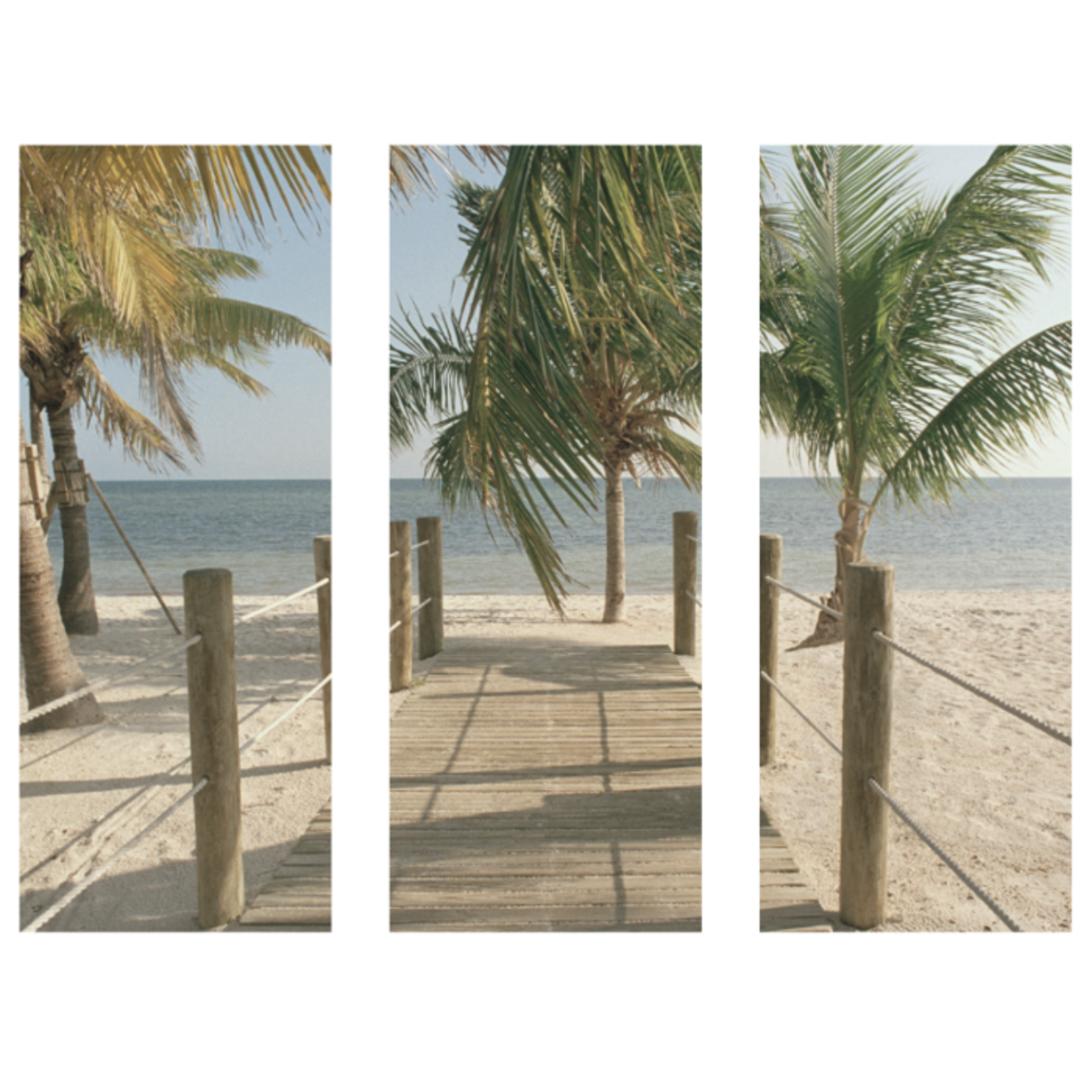 Outside The Box 67x50 Trowbridge Paradise Boardwalk Triptych Art