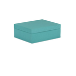 Outside The Box 11" Hampton Shore Raffia Wrapped Decorative Box In Emerald Shore
