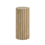 Outside The Box 10x22 Anchor Natural Travertine Round Accent Table