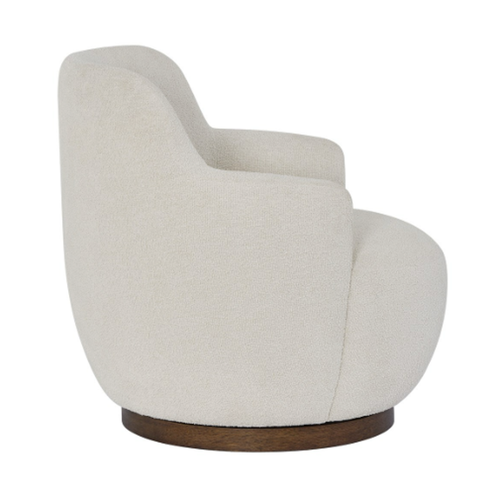 Outside The Box Chloe Colorado Natural 100% Polyester Upholstered Occasional Swivel Chair 1828-1 (QS )