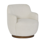 Outside The Box Chloe Colorado Natural 100% Polyester Upholstered Occasional Swivel Chair 1828-1 (QS )