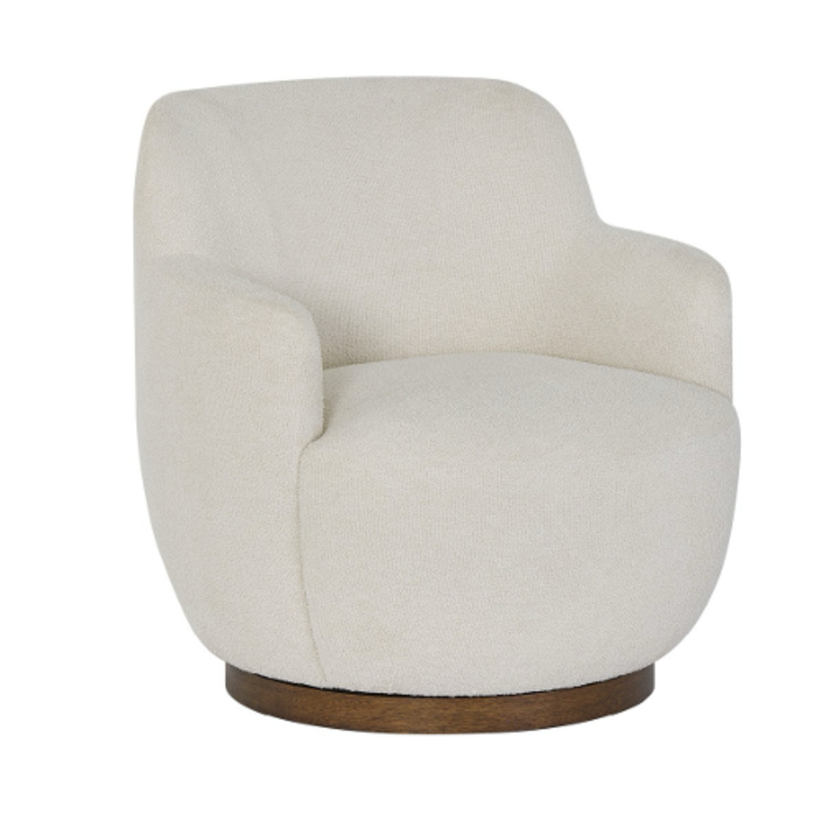 Outside The Box Chloe Colorado Natural 100% Polyester Upholstered Occasional Swivel Chair 1828-1 (QS )