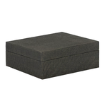 Outside The Box 13" Hampton Shore Raffia Wrapped Decorative Box In Seal Brown