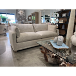 Outside The Box 100" Sylvie Bone Sand Kid Proof Performance Upholstered Sofa BU104-50 (AA)