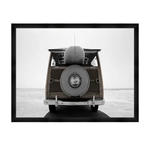 Outside The Box 54x42 Vintage Surf Wagon Black Frame Art