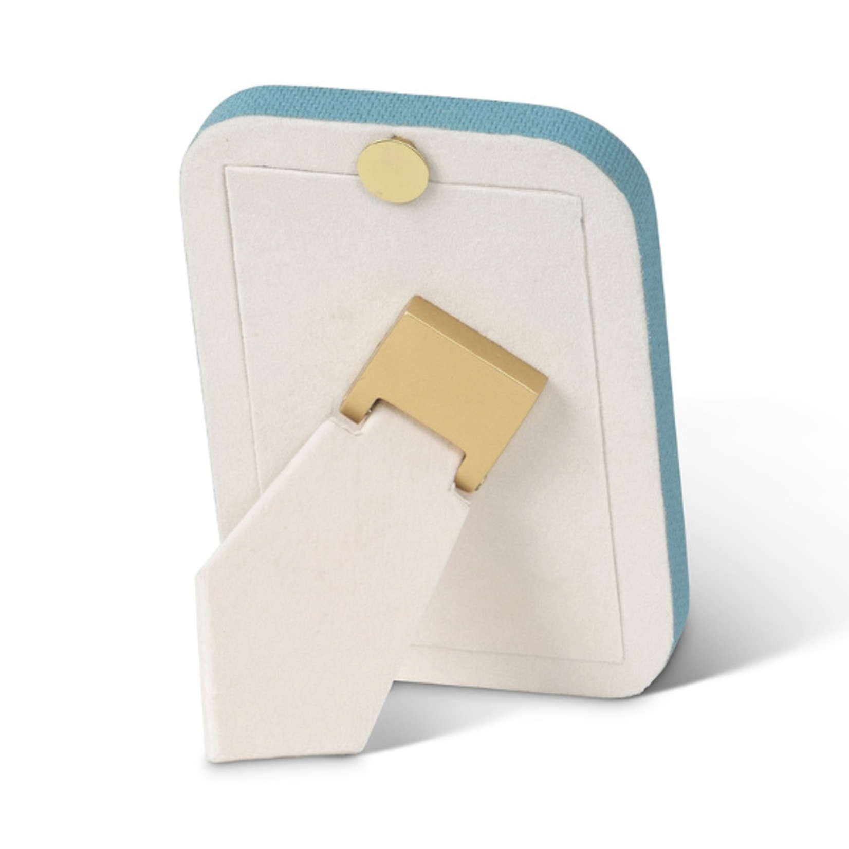 Outside The Box 5x7 Hampton Shore Raffia Wrapped Photo Frame In Mistral Blue