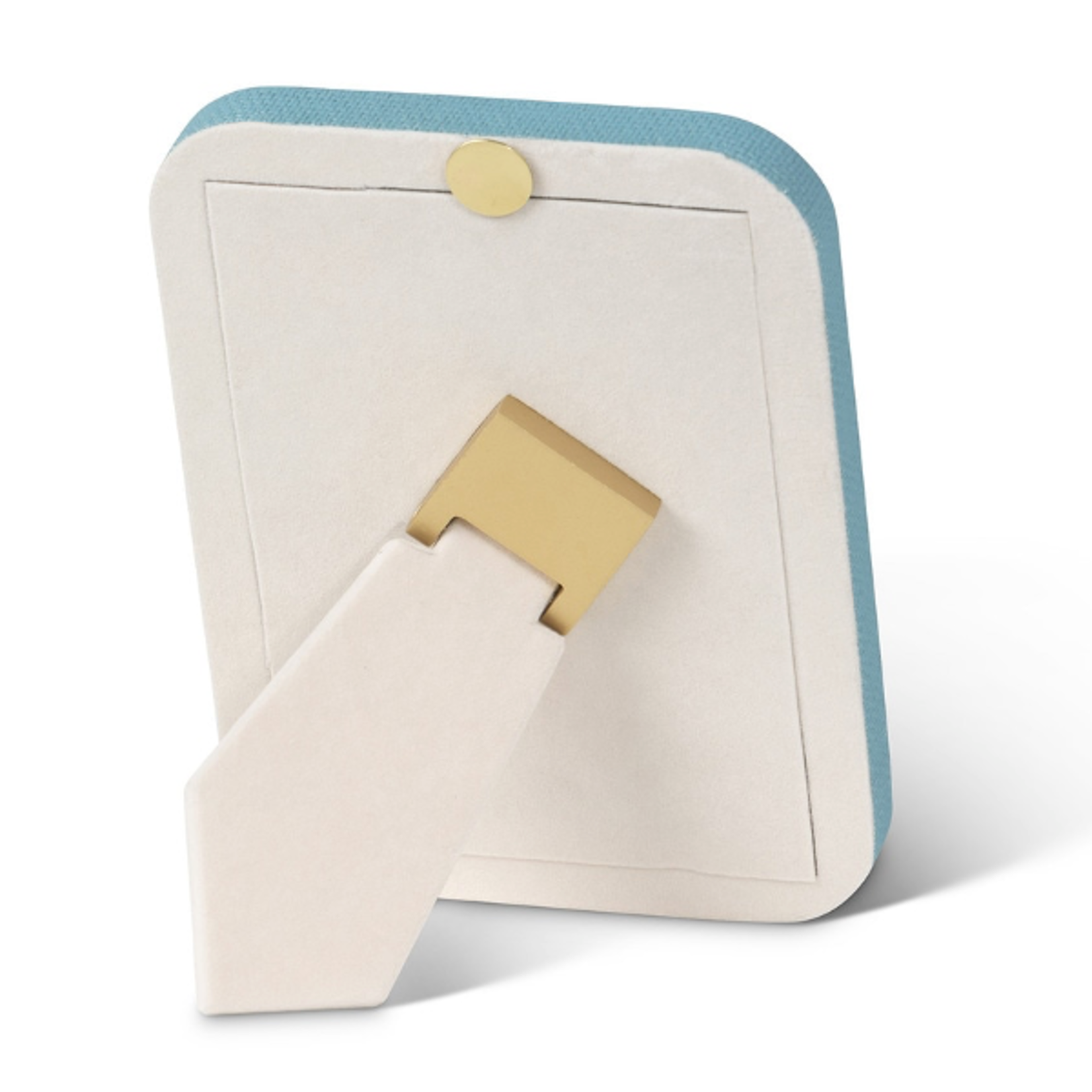 Outside The Box 6x8 Hampton Shore Raffia Wrapped Photo Frame In Mistral Blue