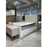 Outside The Box 65x92x62 Glenwood Chalk White Kid & Wear Proof Performance Slipcovered Queen Bed DV101-88 (Y)