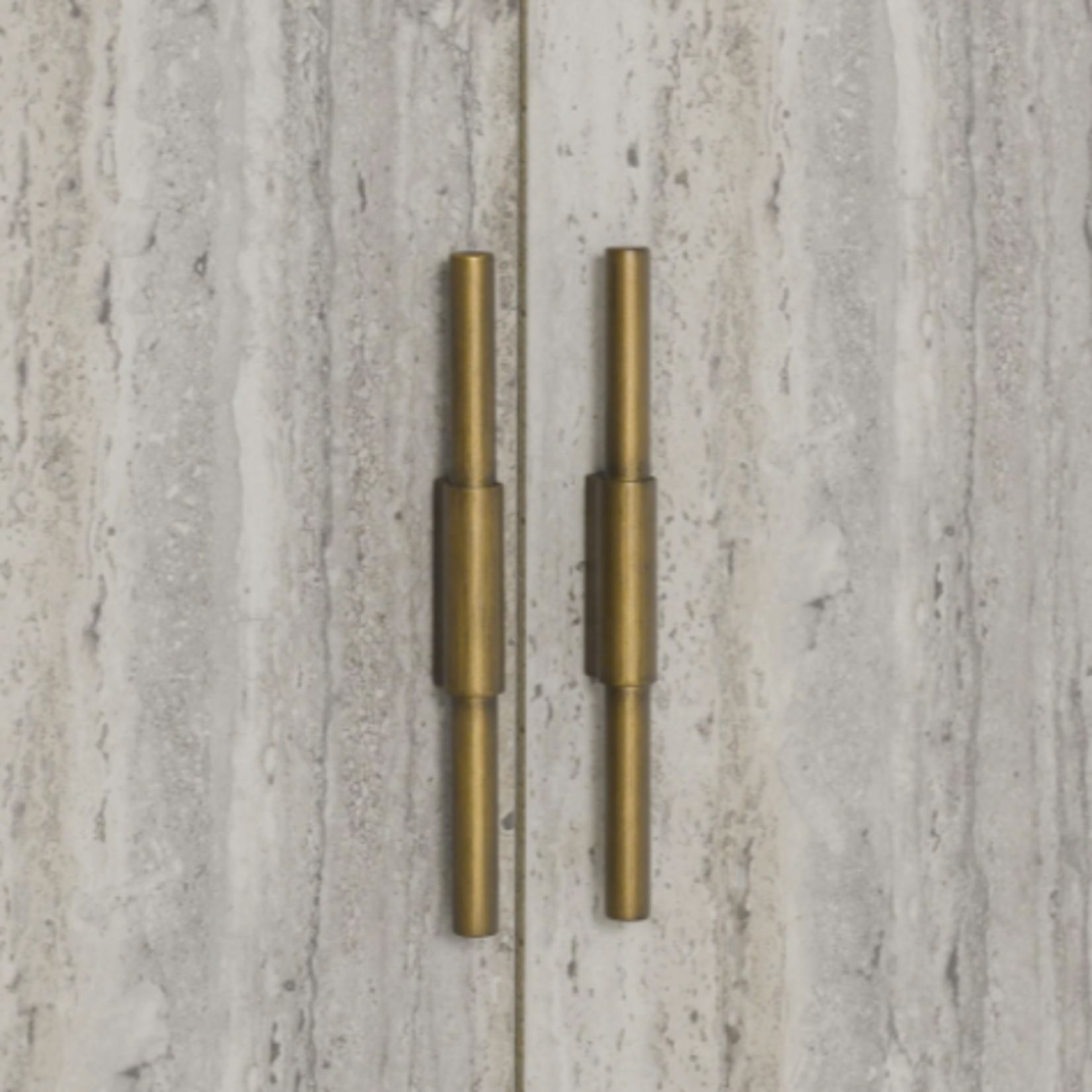 Outside The Box 46x18x36 Alpine Travertine & Natural Reclaimed Pine 2 Door Cabinet