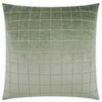 Outside The Box 24x24 Camden Check Square Feather Down Pillow In Aloe - DV Kap