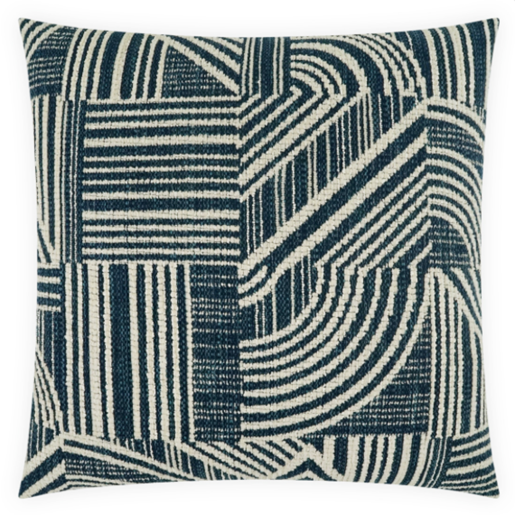 Outside The Box 24x24 Zaria Square Feather Down Pillow In Azure - DV Kap