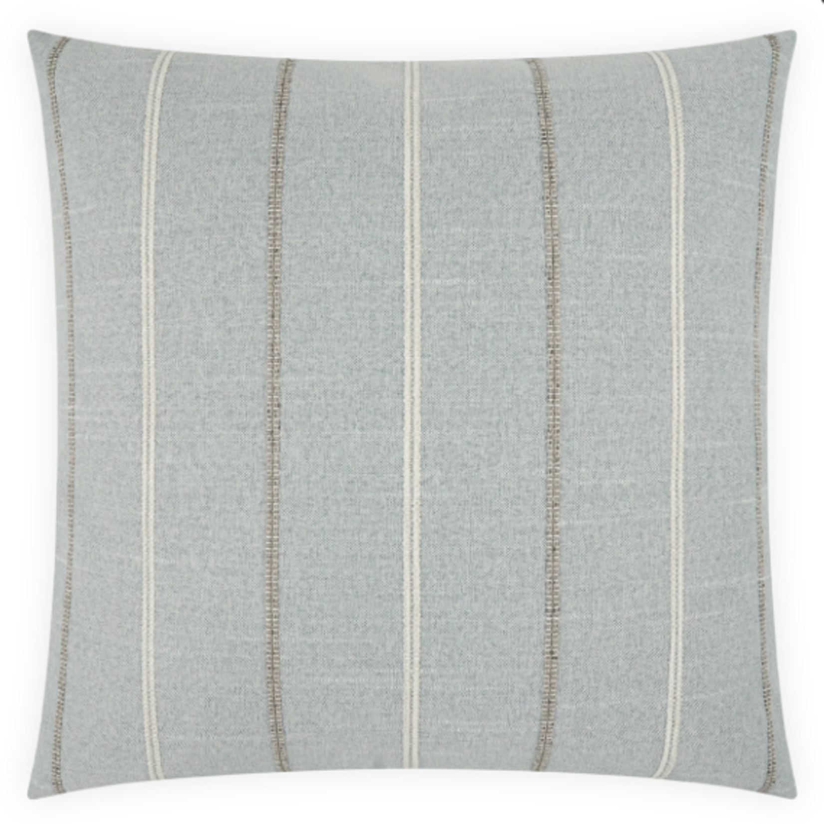 Outside The Box 24x24 Greenwich Square Feather Down Pillow In Sky - DV Kap