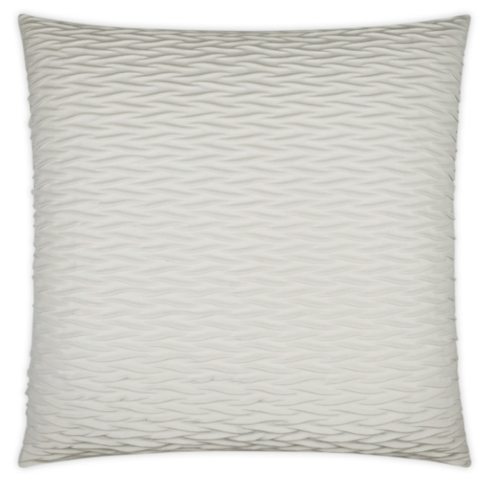 Outside The Box 24x24 Sophia Square Feather Down Pillow In Ivory- DV Kap