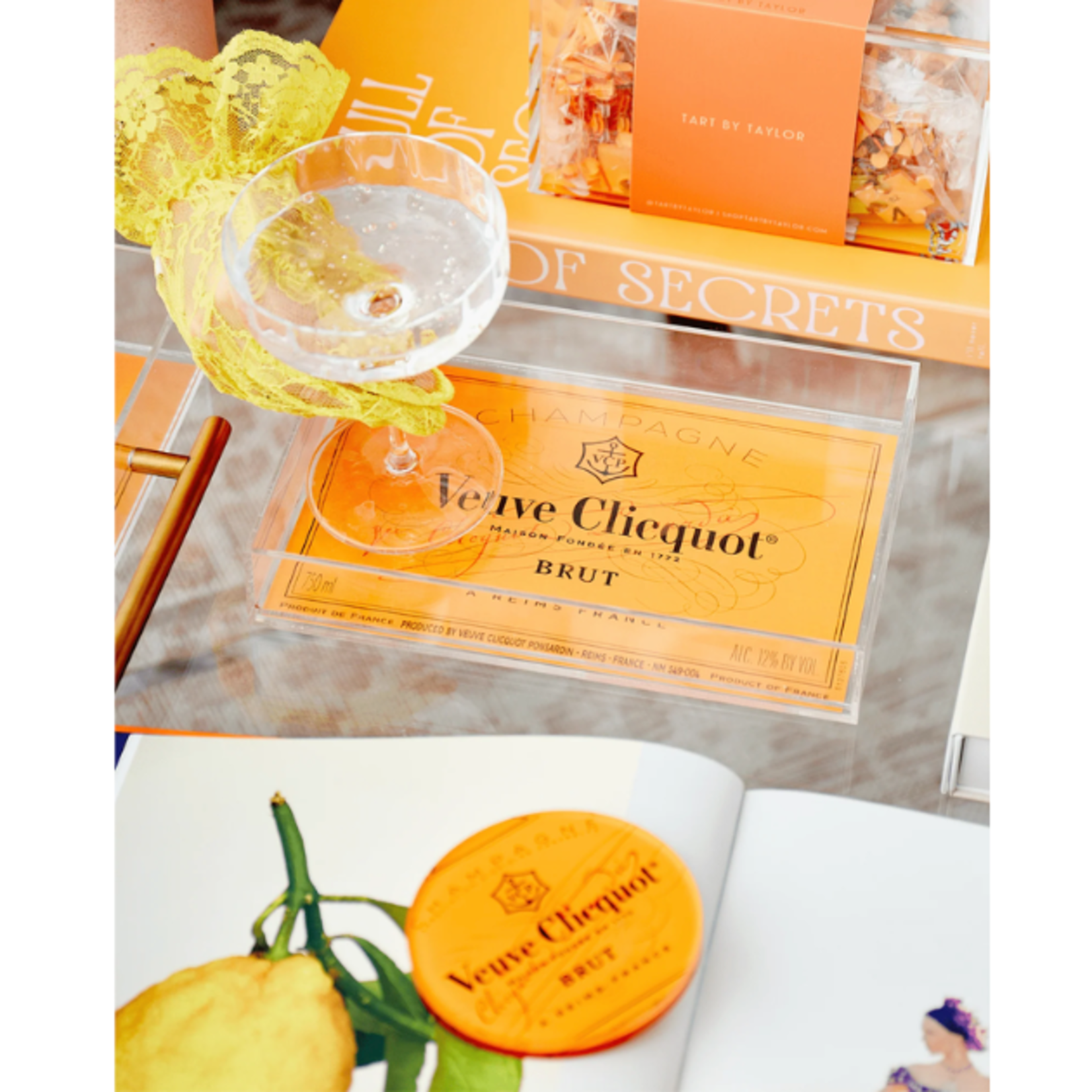 Outside The Box 10x7 Pop The Bubbly Acrylic Tray