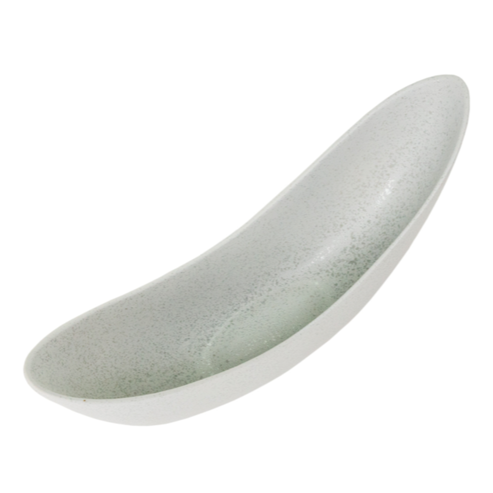 Outside The Box 19" Sky Gray Stoneware Bowl