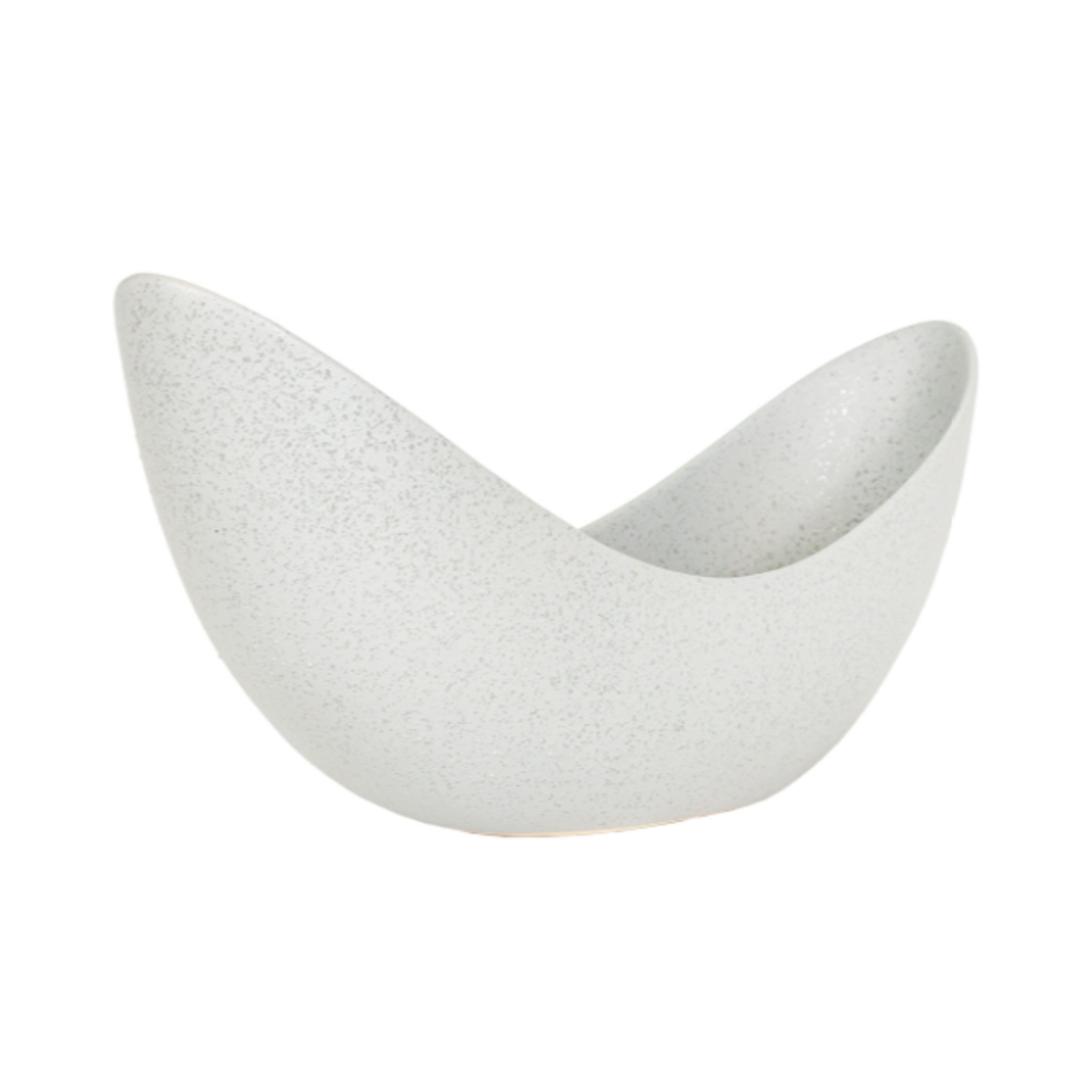 Outside The Box 19" Sky Gray Stoneware Bowl