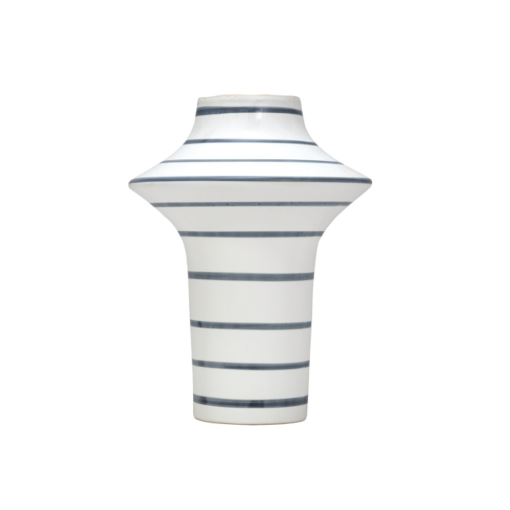 Outside The Box 13" Masani White & Blue Ceramic Vase