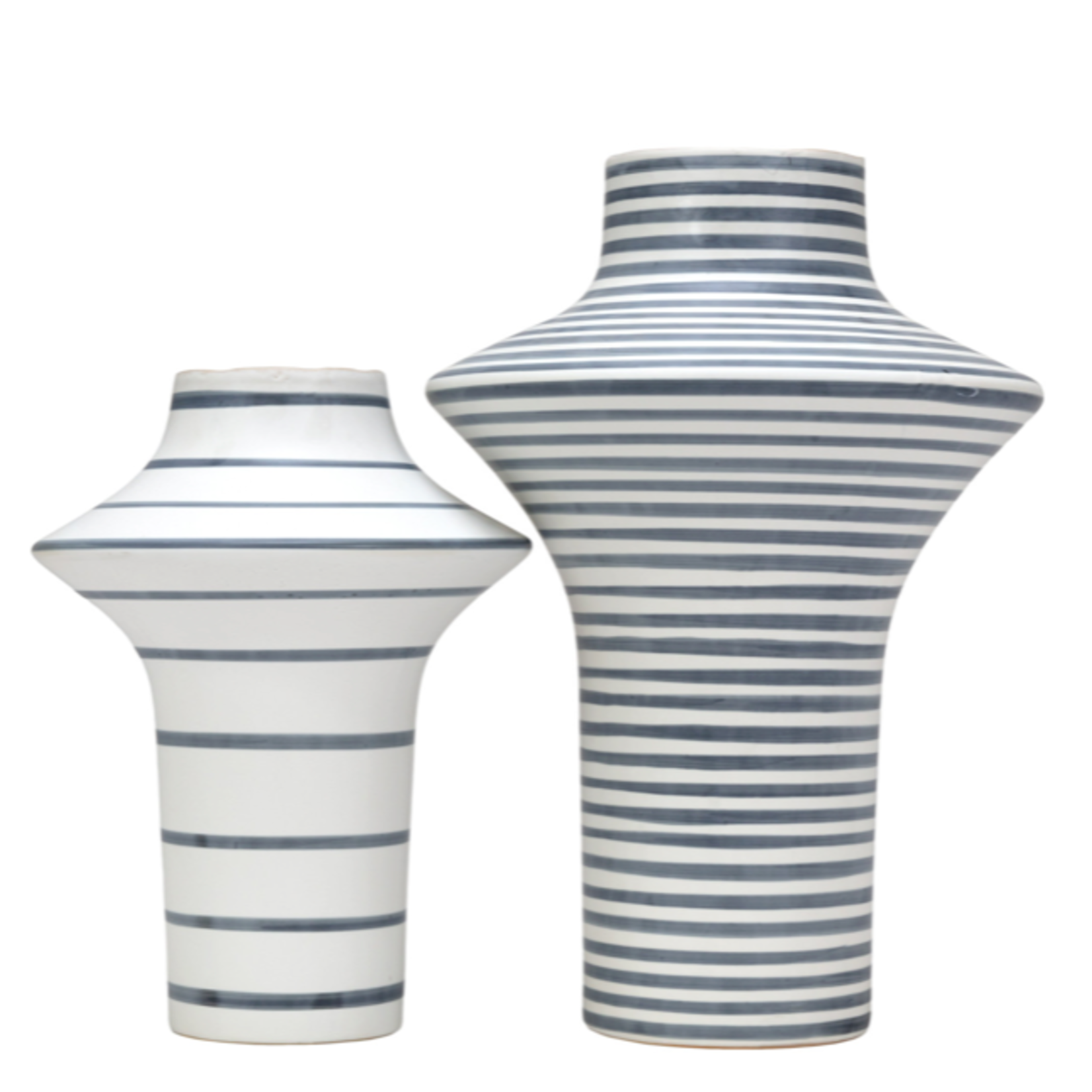 Outside The Box 13" Masani White & Blue Ceramic Vase