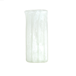 Outside The Box 12" Lumia White Art Glass Vase