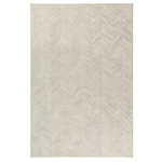 Outside The Box 7’ 9” x 9’ 9“ Scapes 100% Wool Hand Tufted Area Rug In Silver / Ivory - 82864