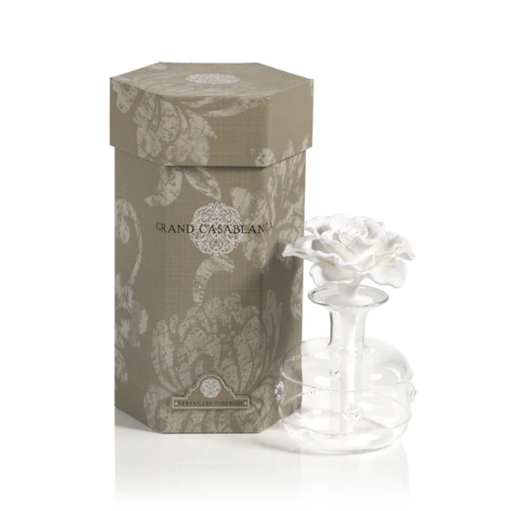 Outside The Box 6.8 oz. Grand Casablanca Porcelain Diffuser In Versailes Tuberose