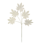 Outside The Box 40" Japanese Aralia White Stem Faux Decor
