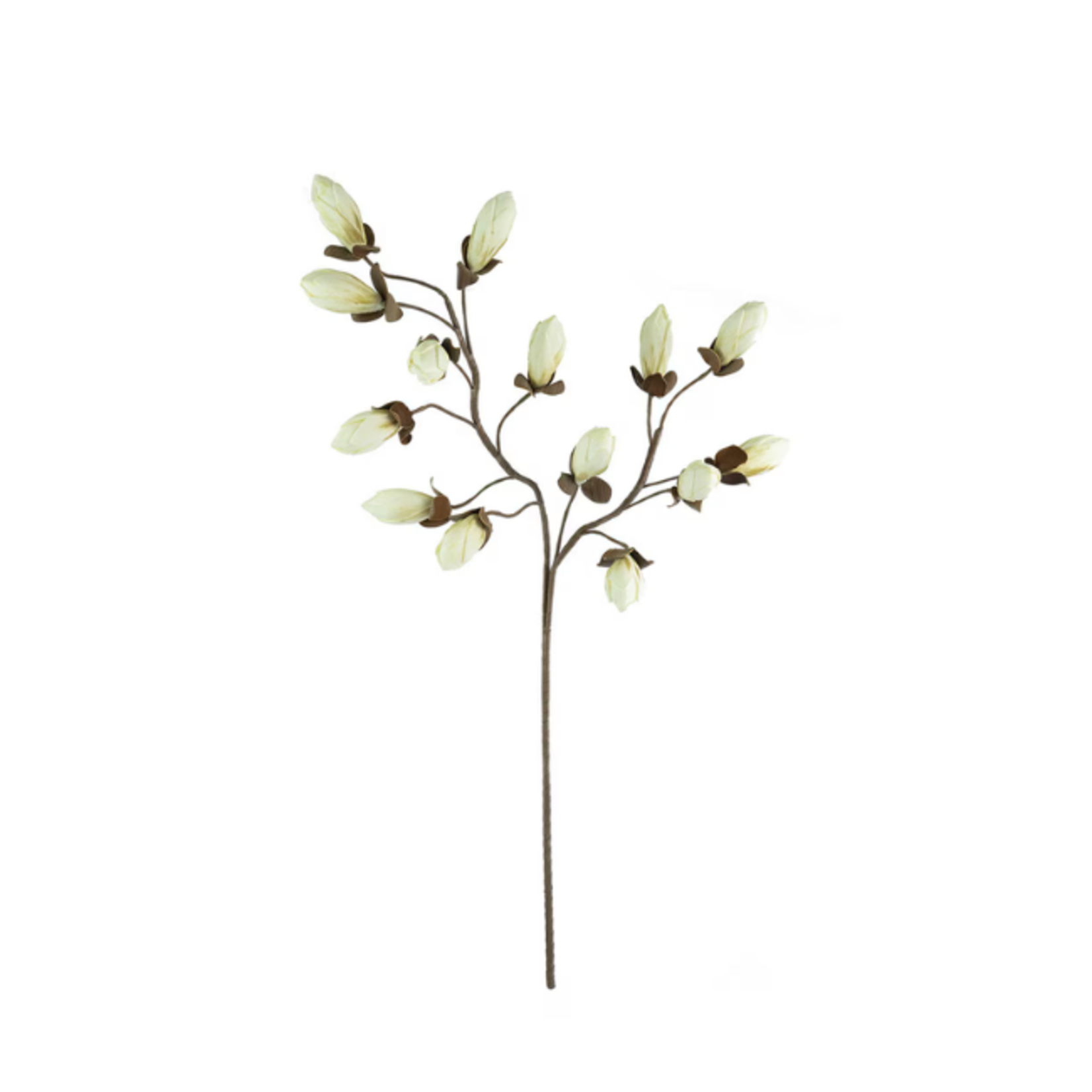 Outside The Box 36" White Flower Bud Branch Faux Decor