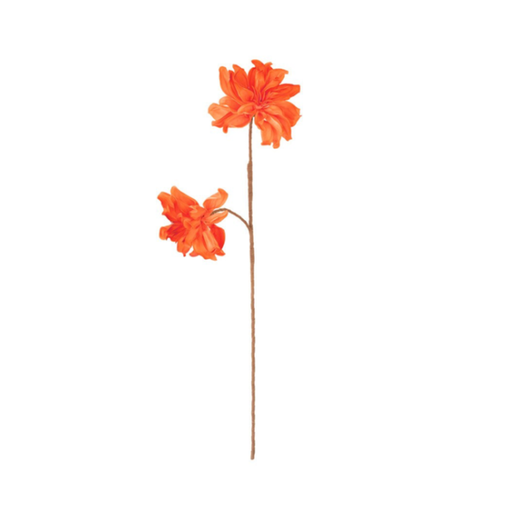Outside The Box 32" Orange Dahlia Flower Stem Faux Decor