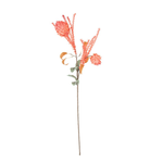 Outside The Box 37" Coral Artichoke Flower Stem Faux Decor