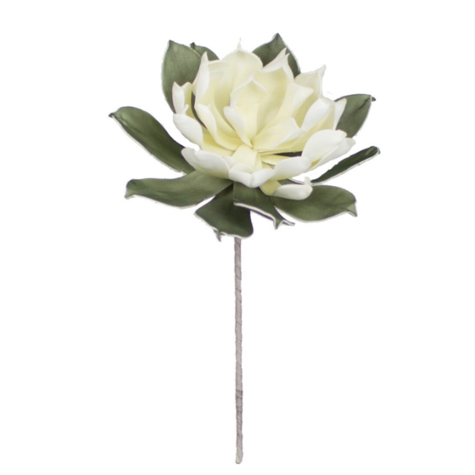 Outside The Box 28" Wild White Flower Bloom Stem Faux Decor