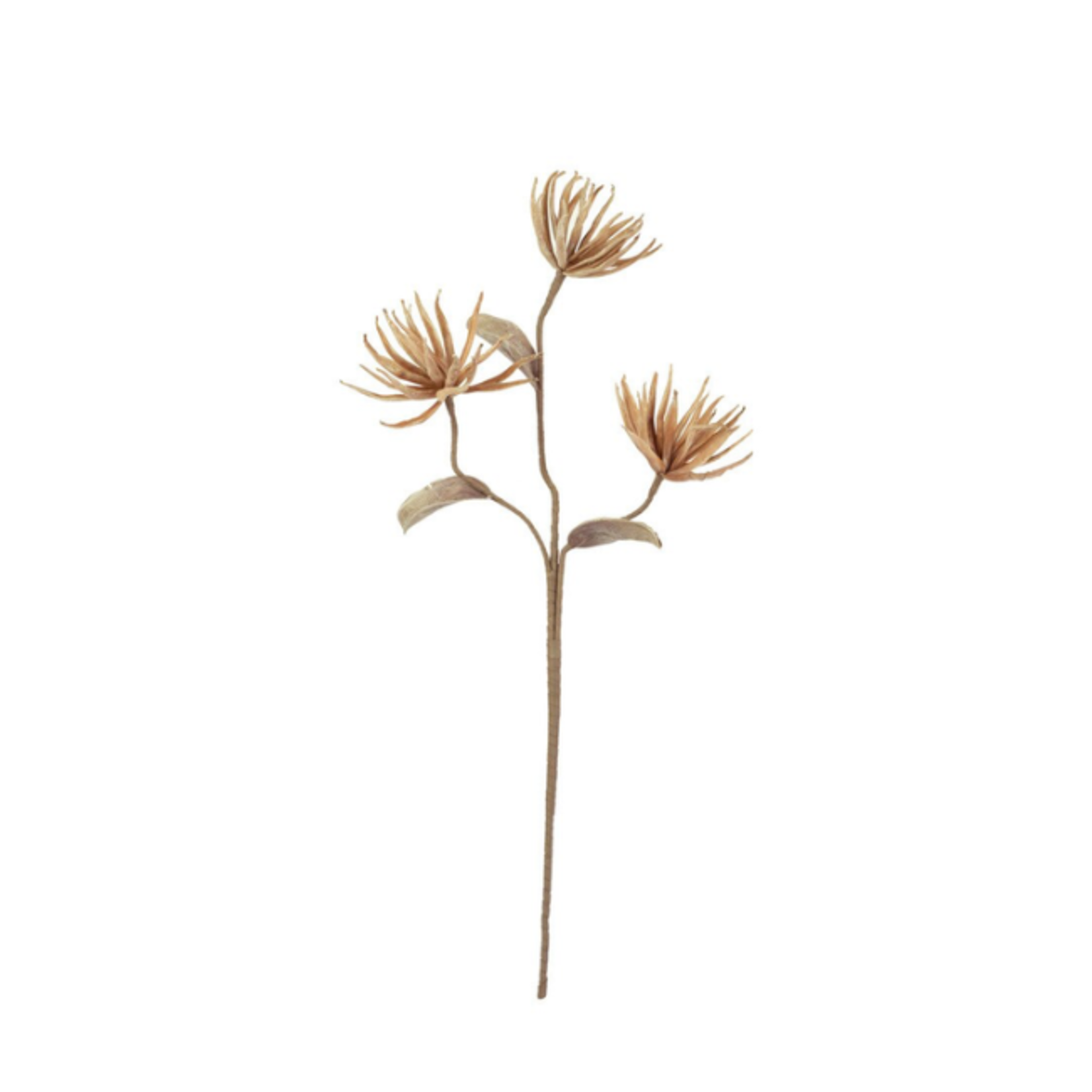 Outside The Box 39" Golden Spiky Wild Flower Stem Faux Decor