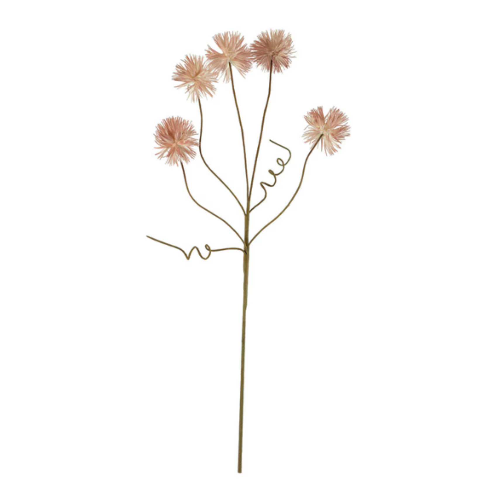 Outside The Box 39" Pink Whimsy Bloom Stem Faux Decor