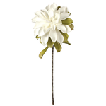 Outside The Box 28" White Gardenia Bloom Stem Faux Decor