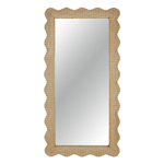 Outside The Box 79" Bonnie Rattan Scallop Hand Crafted Floor Mirror