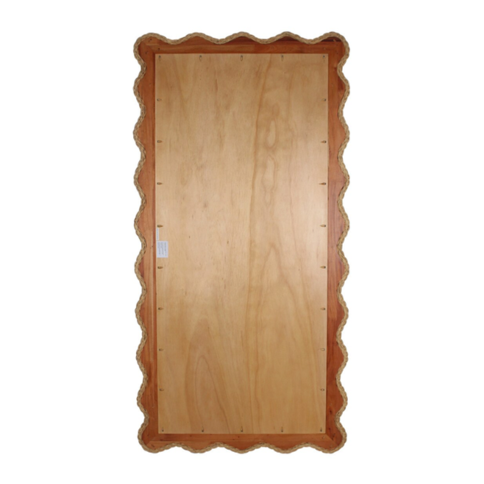 Outside The Box 79" Bonnie Rattan Scallop Hand Crafted Floor Mirror